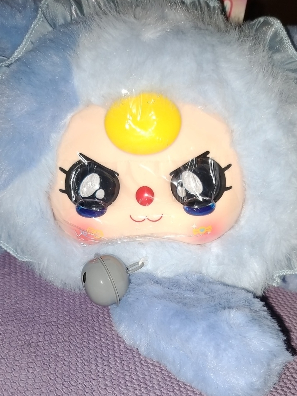 Baby Three Big Bunny Stuffie Purse